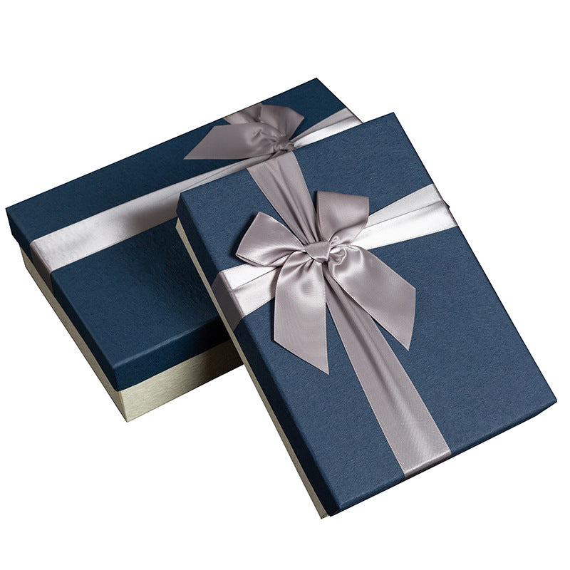 Premium Boys Birthday Gift Box with Satin Bow Ribbon