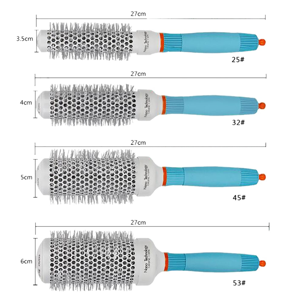 Ceramic Ionic Round Hair Brush for Smooth Salon Blowouts