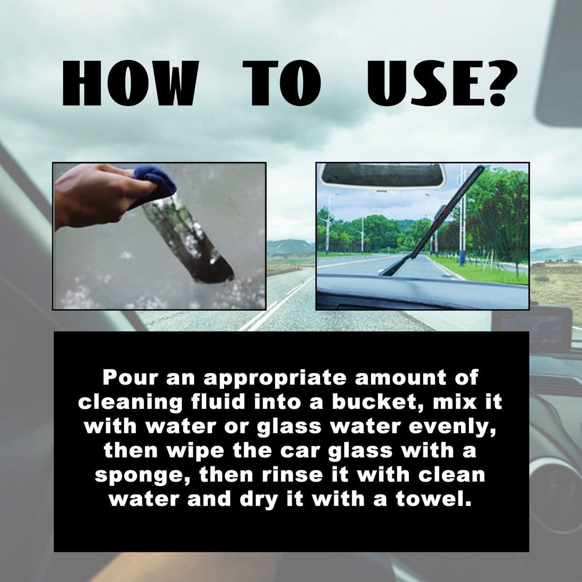 Car Glass Oil Film Cleaner for Streak-Free Clarity
