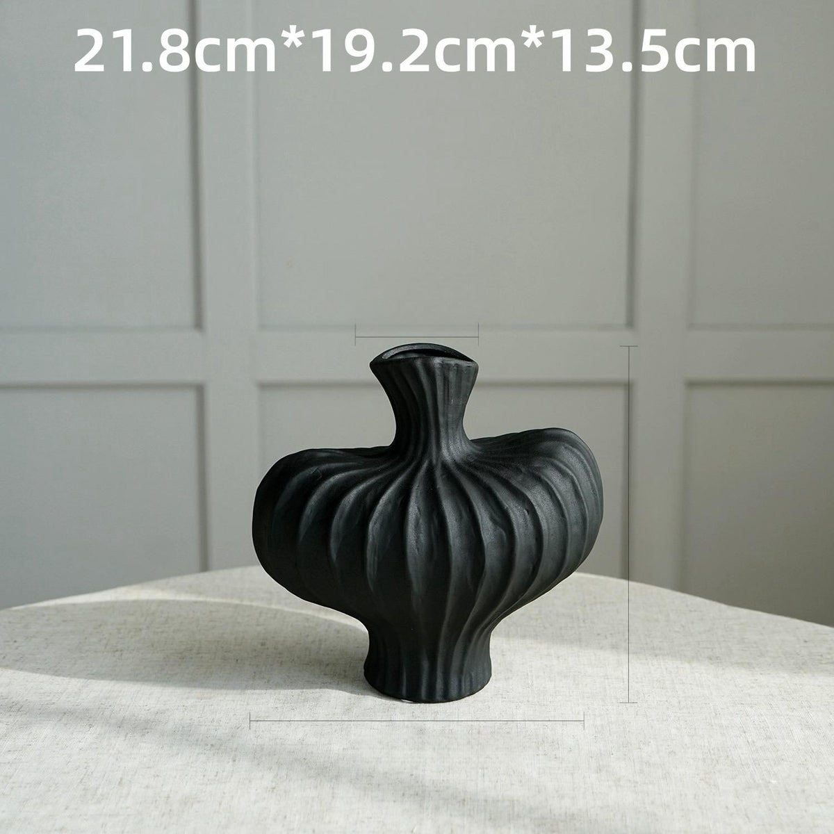 Ribbed Sculptural Vase for Elevated Modern Home Decor