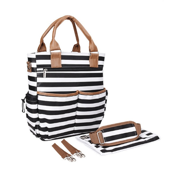 Maternity Diaper Bag With Changing Pad & Stroller Hooks