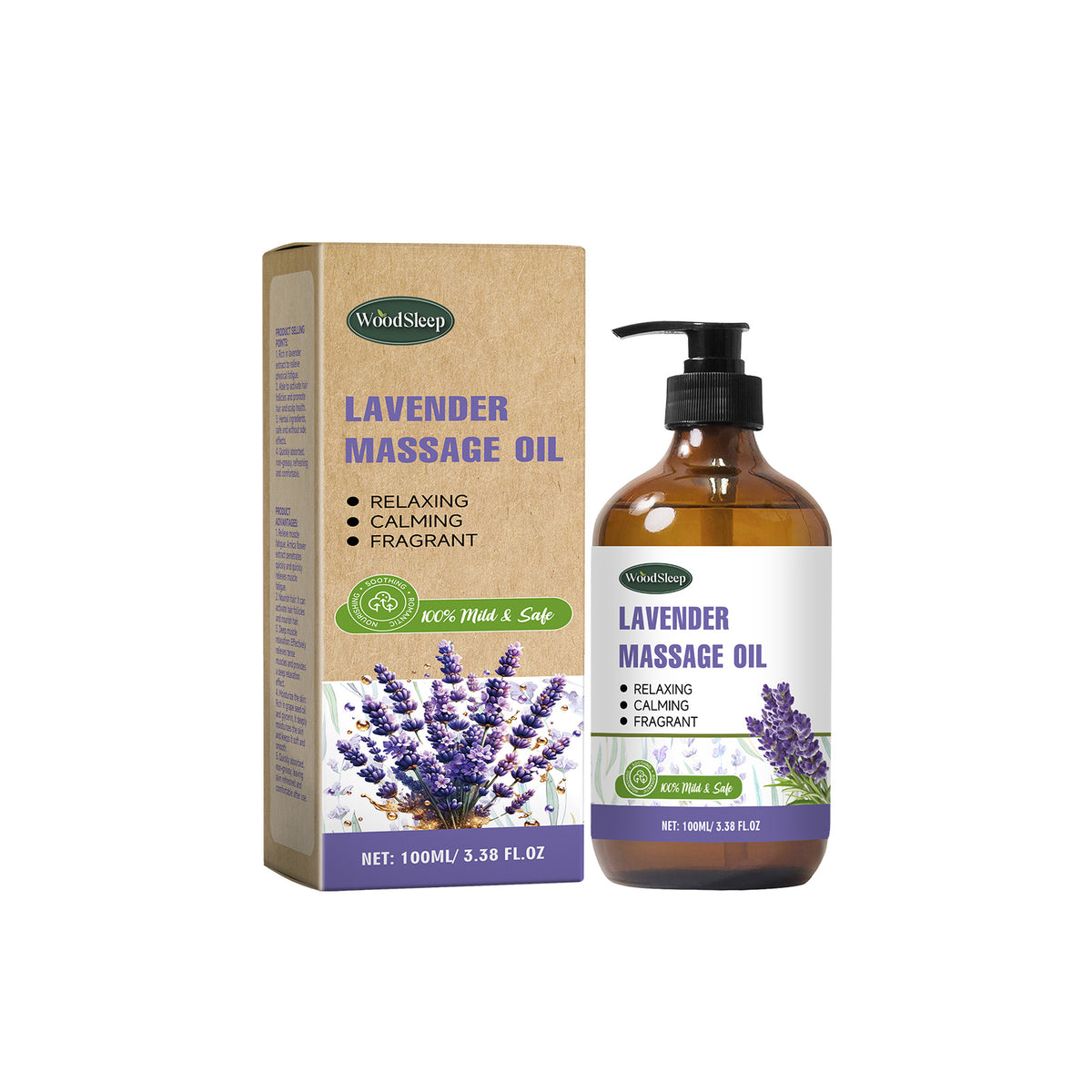 Lavender Aromatherapy Massage Oil — Relaxes Muscles & Calms