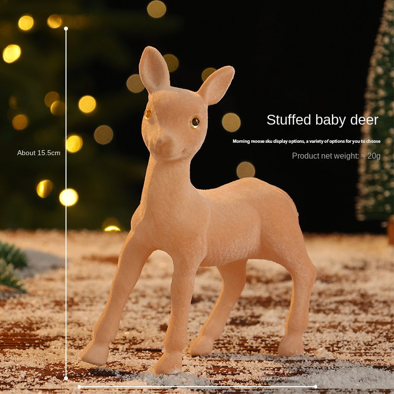 Reindeer Christmas Decor for a Woodland Scene