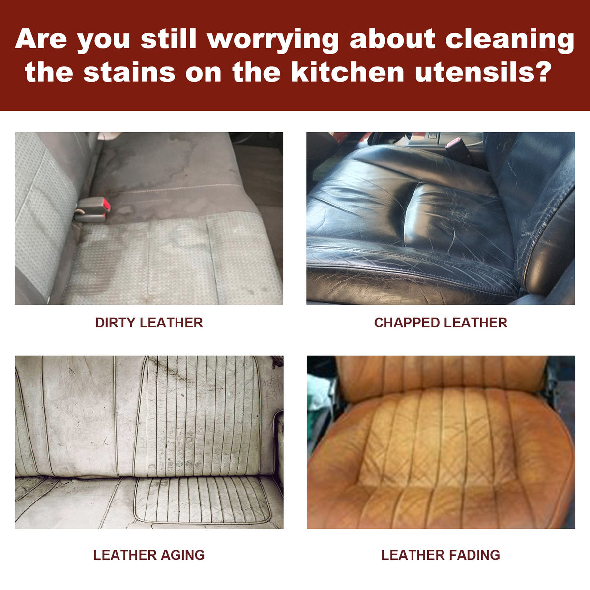 Leather Cleaning Cream for Car Seats & Interior Care