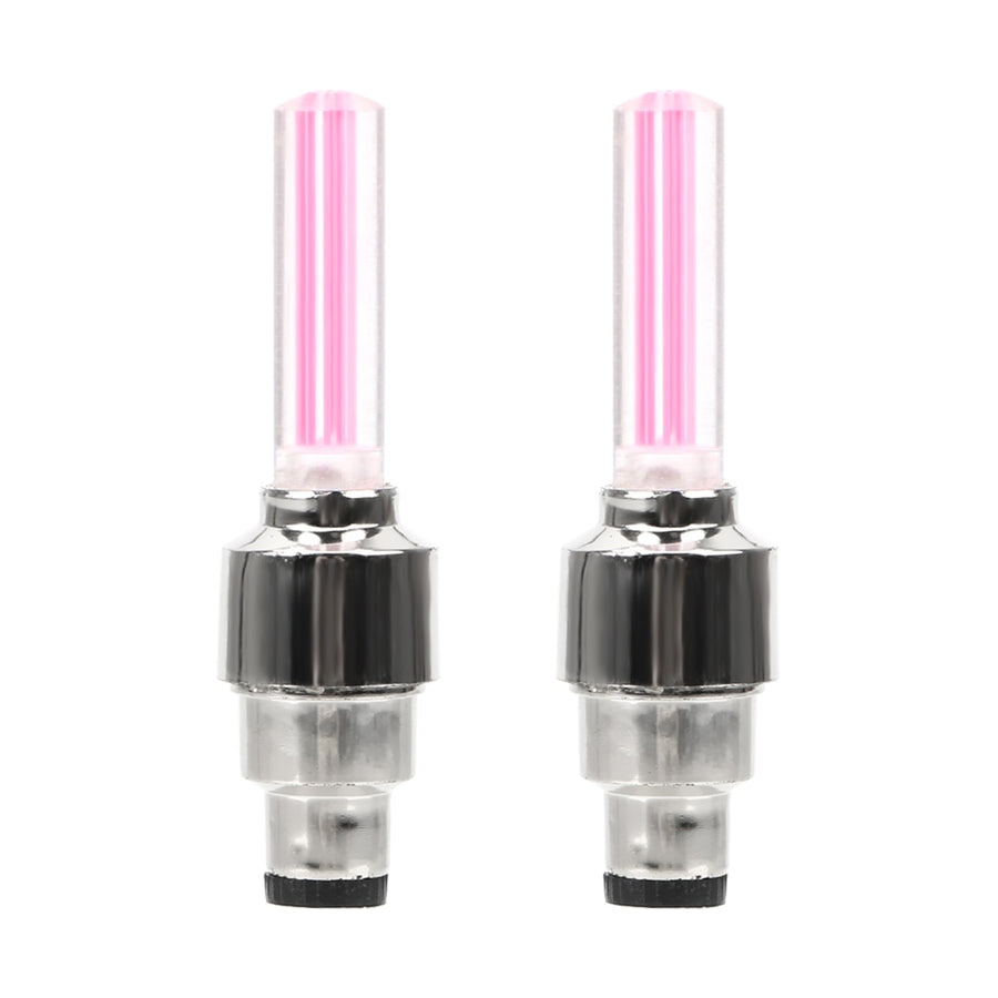 LED Tire Valve Cap Lights — Glowing Wheel Effect