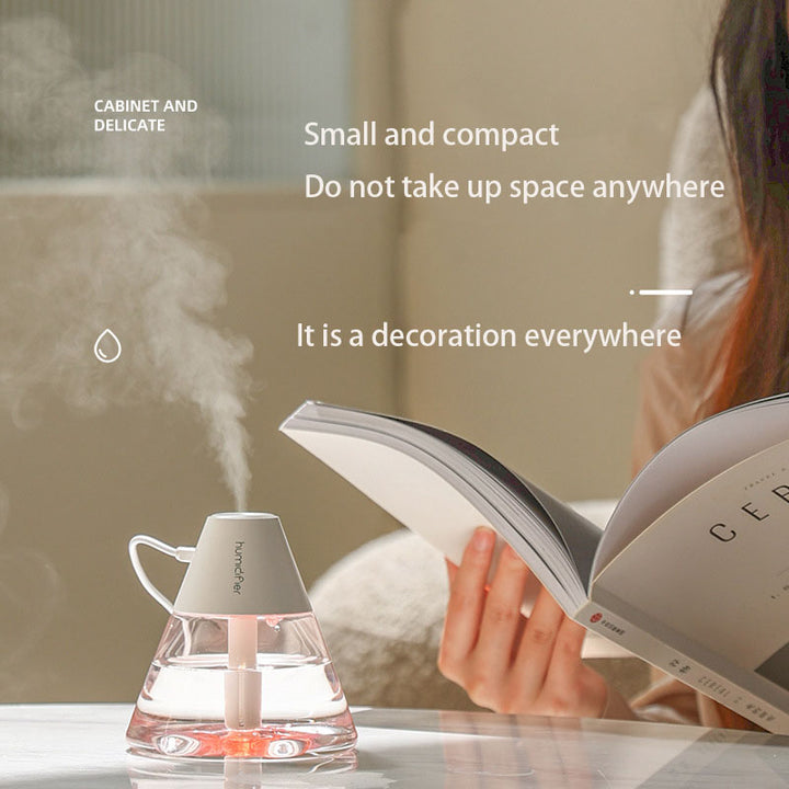 Mini Volcano Humidifier — Decorative Desktop Mist & Skin
