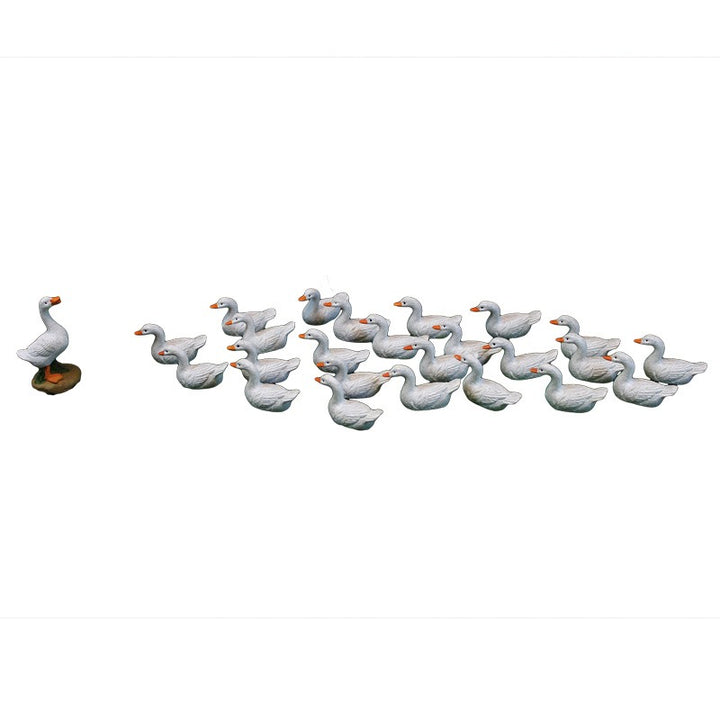 Miniature Goose Figurines for Moss & Fairy Garden Decor