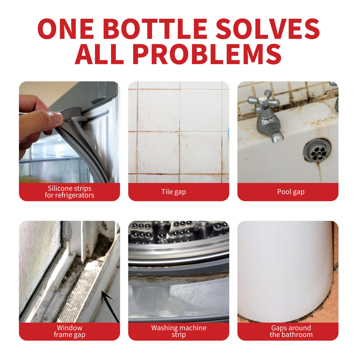 Mildew Remover Gel for Bathroom Tile and Grout Stains
