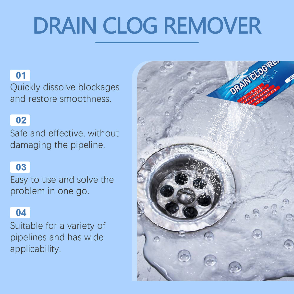 Drain Cleaning Powder for Fresher, Smoother Flow