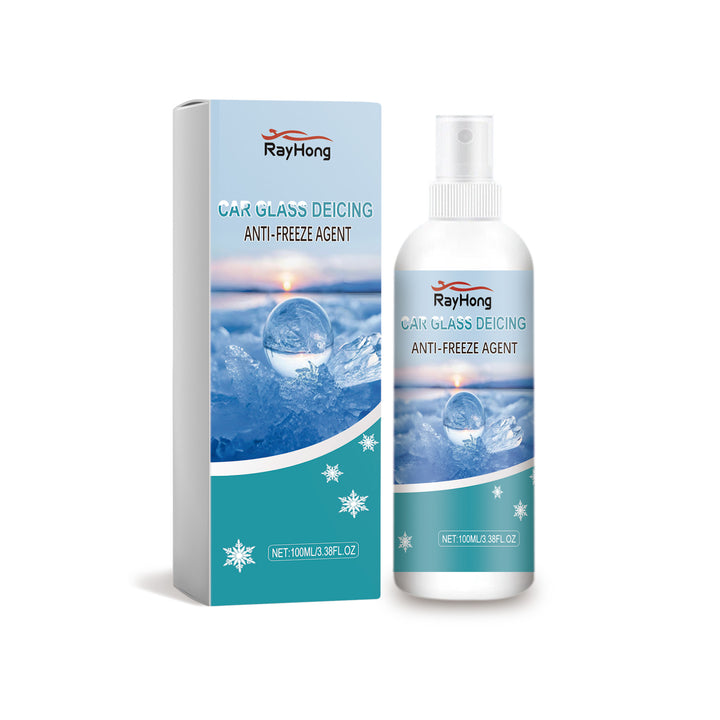 Windshield De-Icer Spray for Clear Winter Visibility