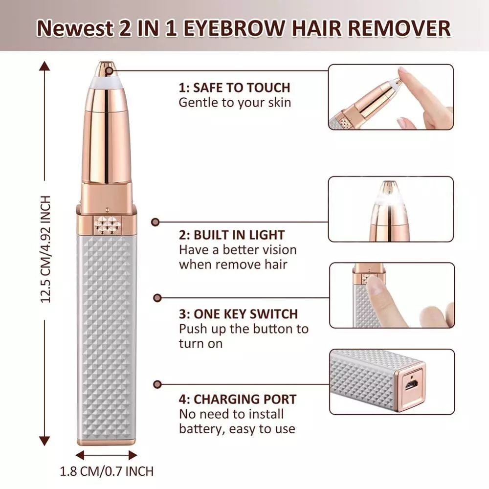 4-In-1 Electric Facial Hair Trimmer for Precise Grooming