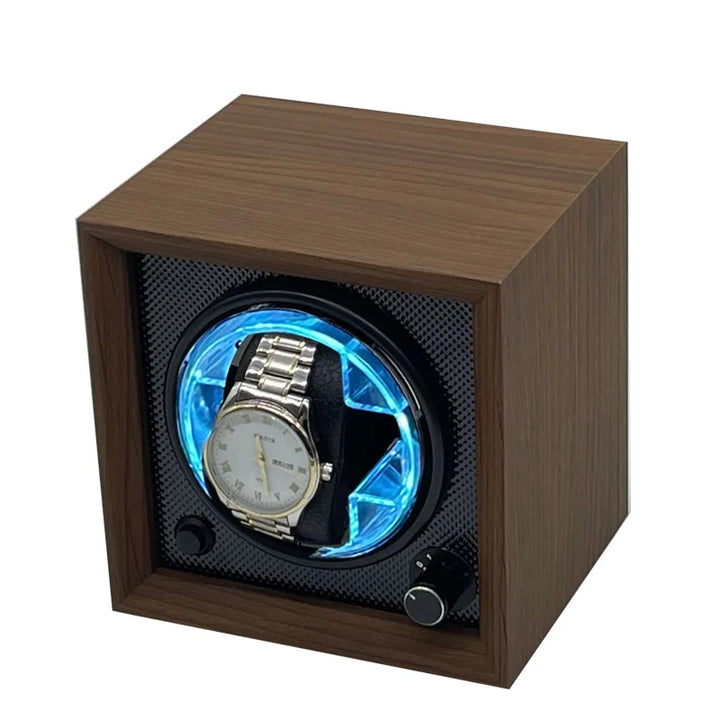 Watch Winder for Automatic Watches, Walnut Wood Single Slot