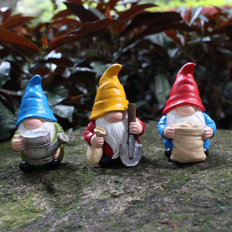Resin Garden Gnome Statues for Whimsical Yard Decor