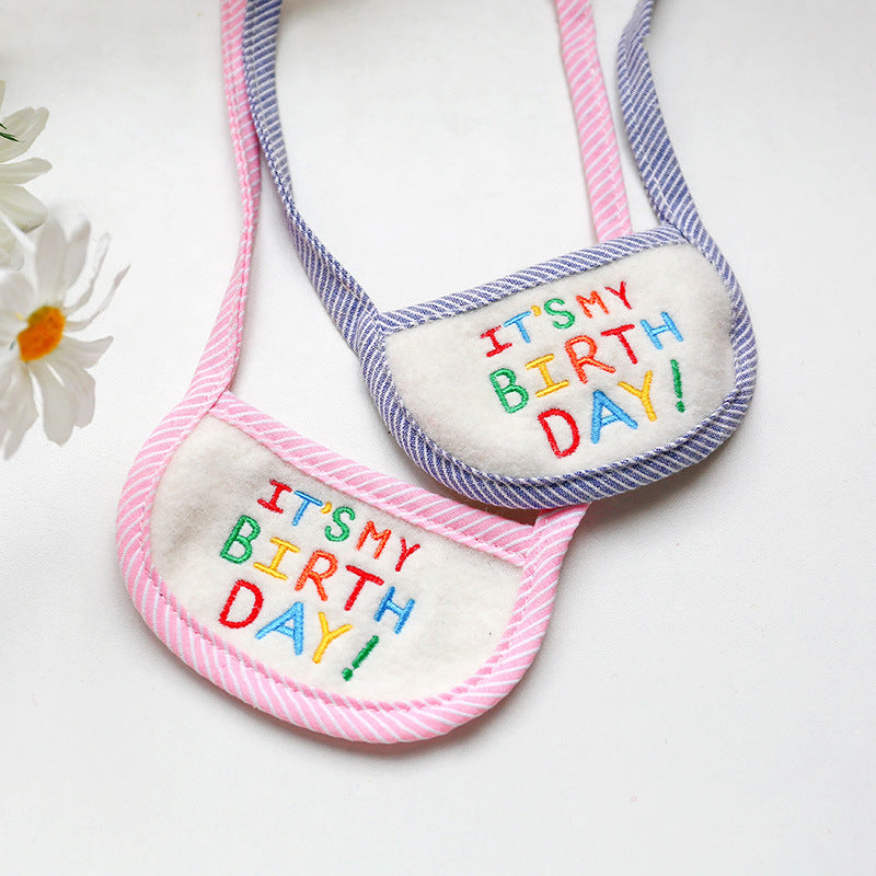 Birthday Dog Cat Bib Scarf for Instantly Cute Party Photos