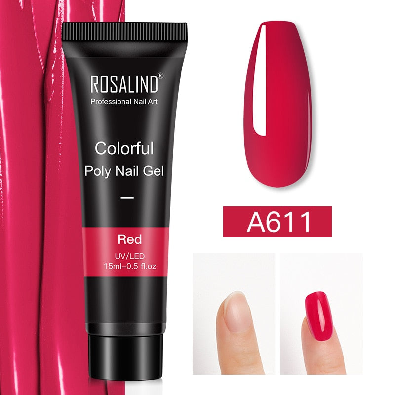 Glitter Poly Nail Gel Extensions for Salon-Style Sparkle