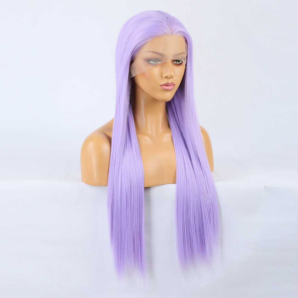 Lace Front Lavender Wig for Instant Long, Sleek Hair
