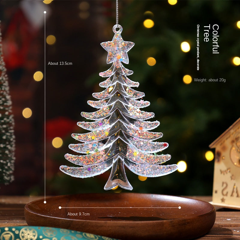 Acrylic Christmas Ornaments for Rainbow Tree Sparkle