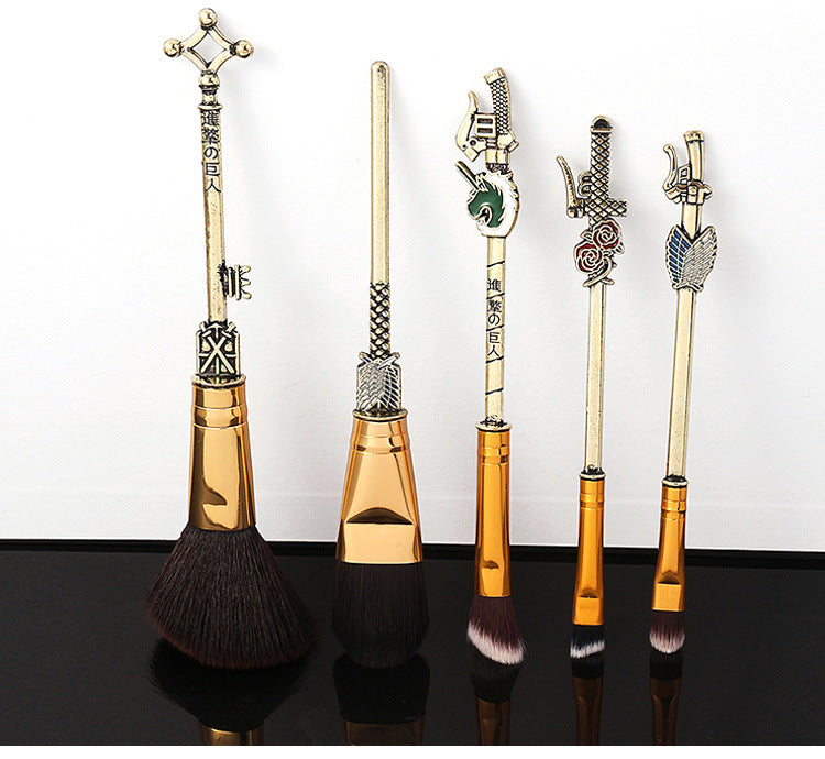 Attack on Titan Makeup Brush Set — 5 Cosplay Brushes