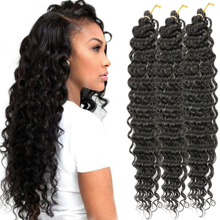 Deep Wave Crochet Hair Extensions For Fuller Volume
