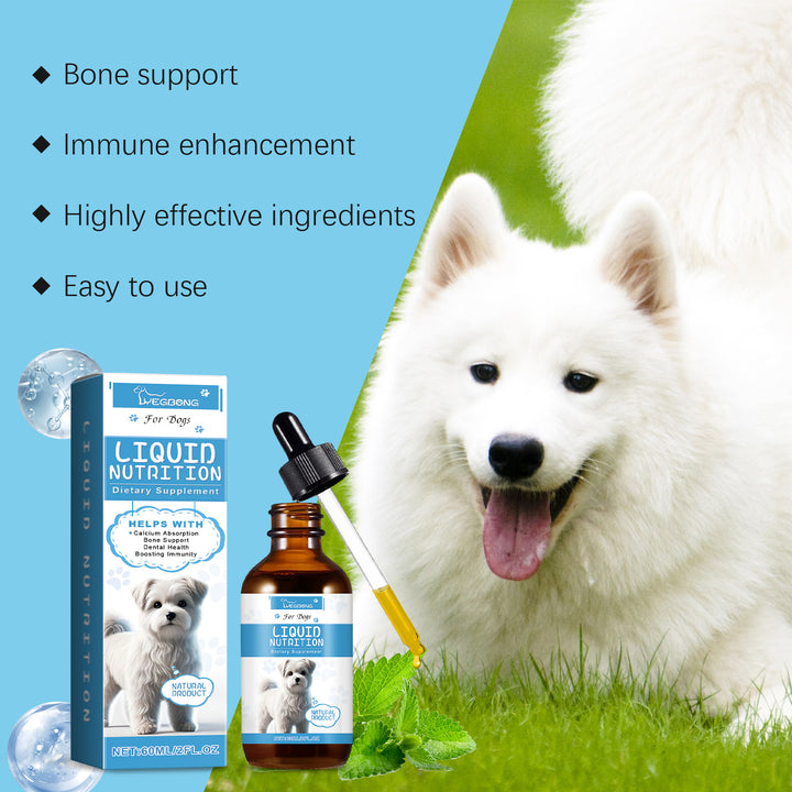 Pet Vitamin Supplement Drops for Bone & Immune Support