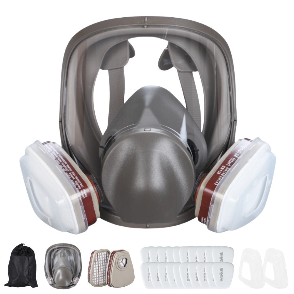Full‑Face Respirator for Spray Painting — P100 Protection