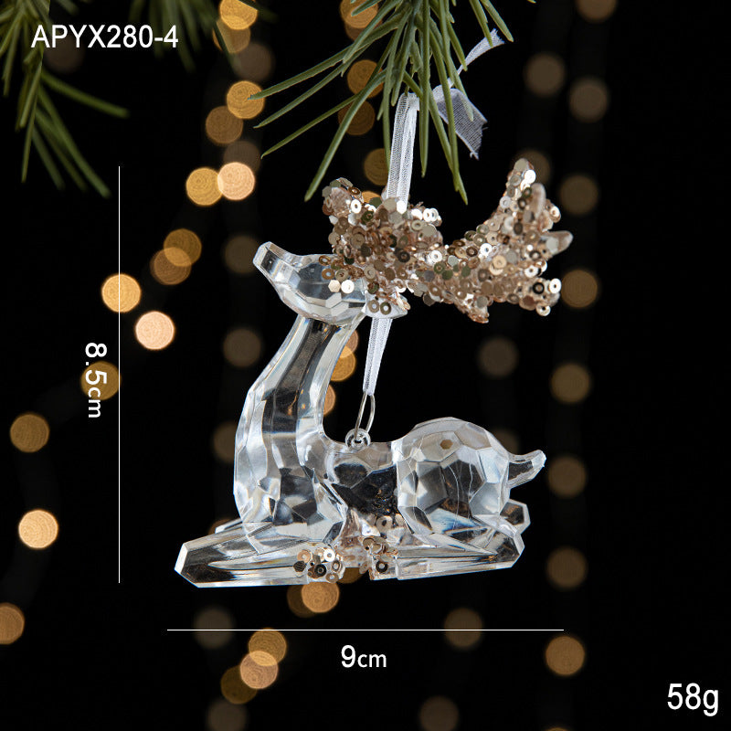 Acrylic Christmas Ornaments for Sparkling Tree Decor