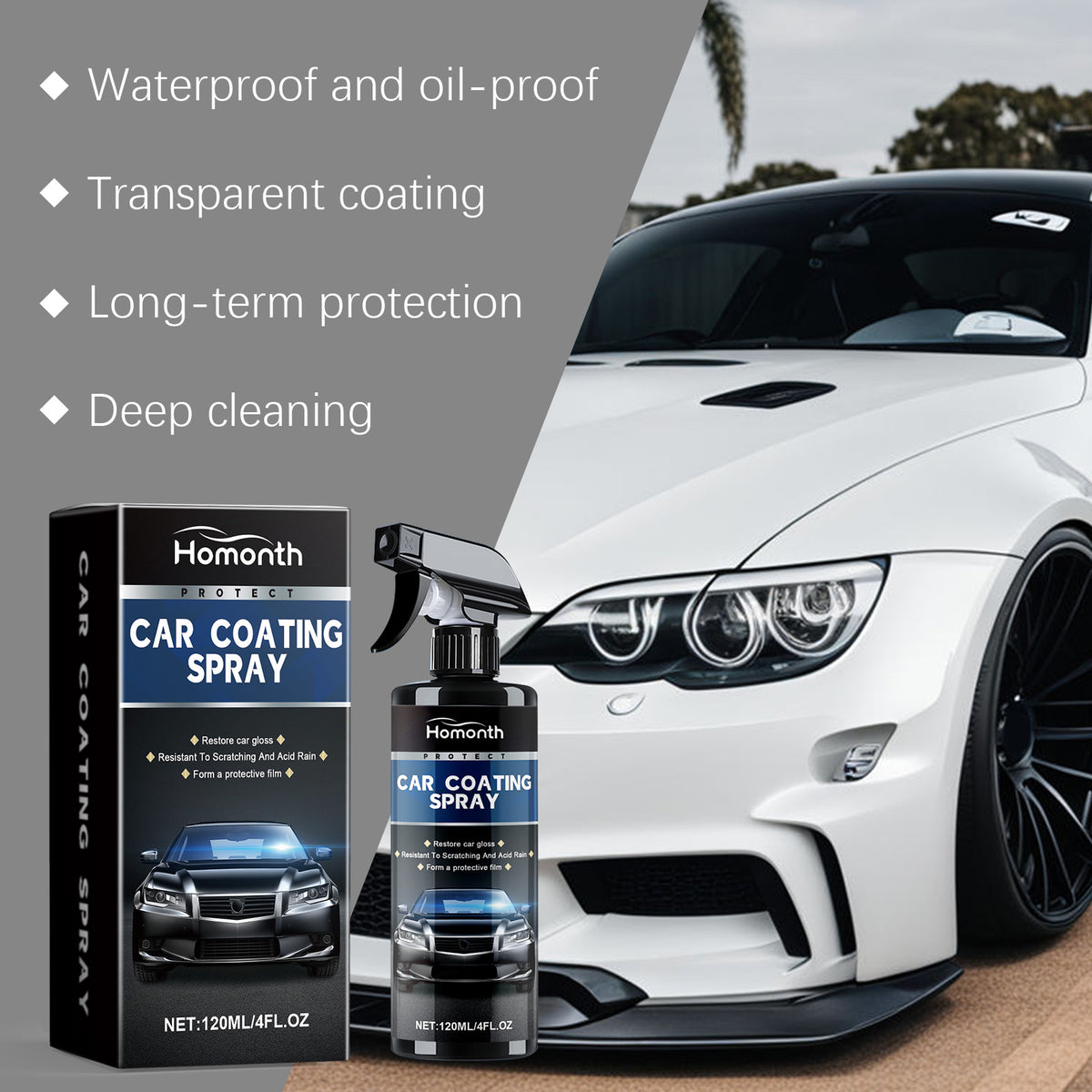 Automotive Ceramic Coating Spray for Gloss Protection