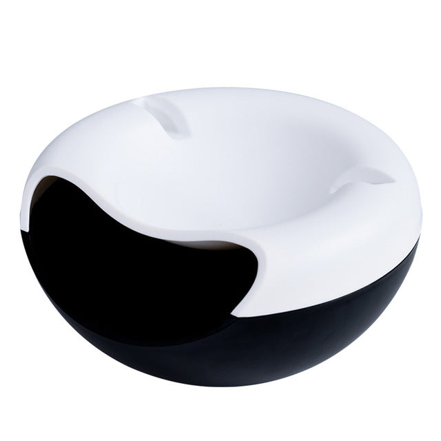 Snack Bowl with Side Pocket for Shells and Pits