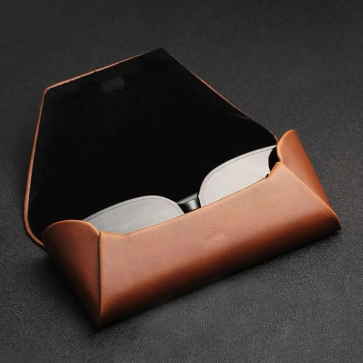 Slim PU Leather Glasses Case That Protects Lenses Daily