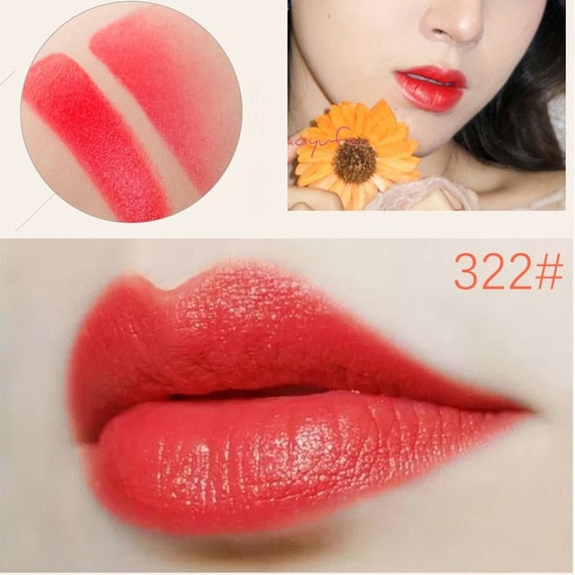 Velvet Matte Lipstick – Luxury Red, Pink & Berry Shades