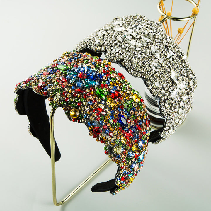 Oversized Rhinestone Headband for Statement Glamour