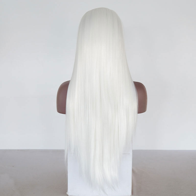 Ancient Style White Wig for Striking Hanfu Cosplay
