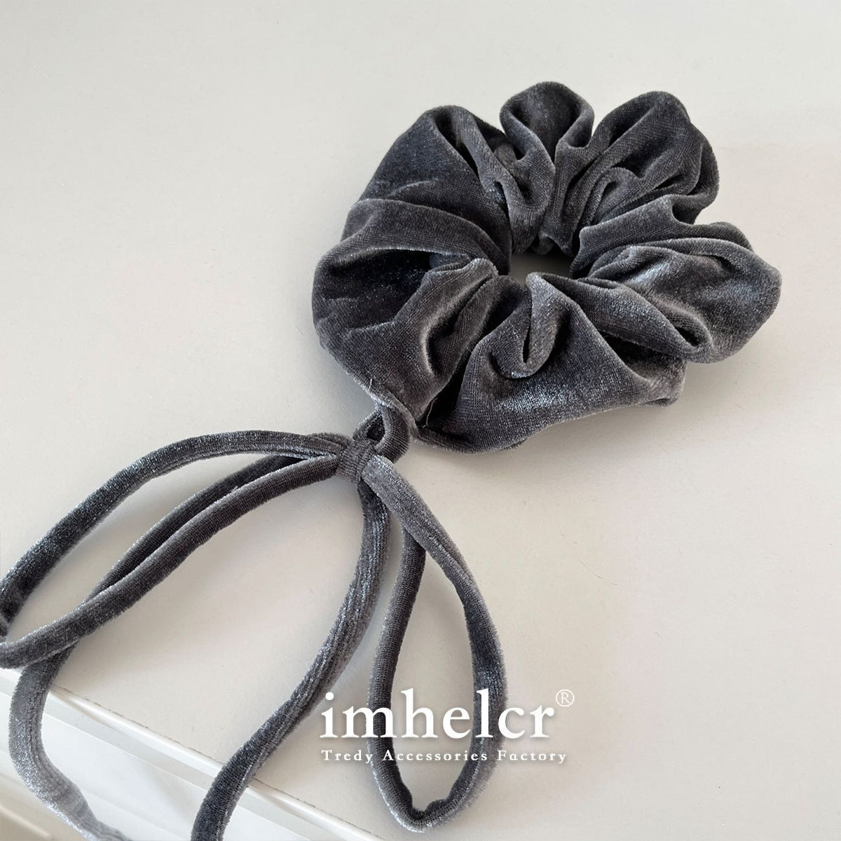 Large Velvet Bow Hair Tie for Vintage Everyday Style