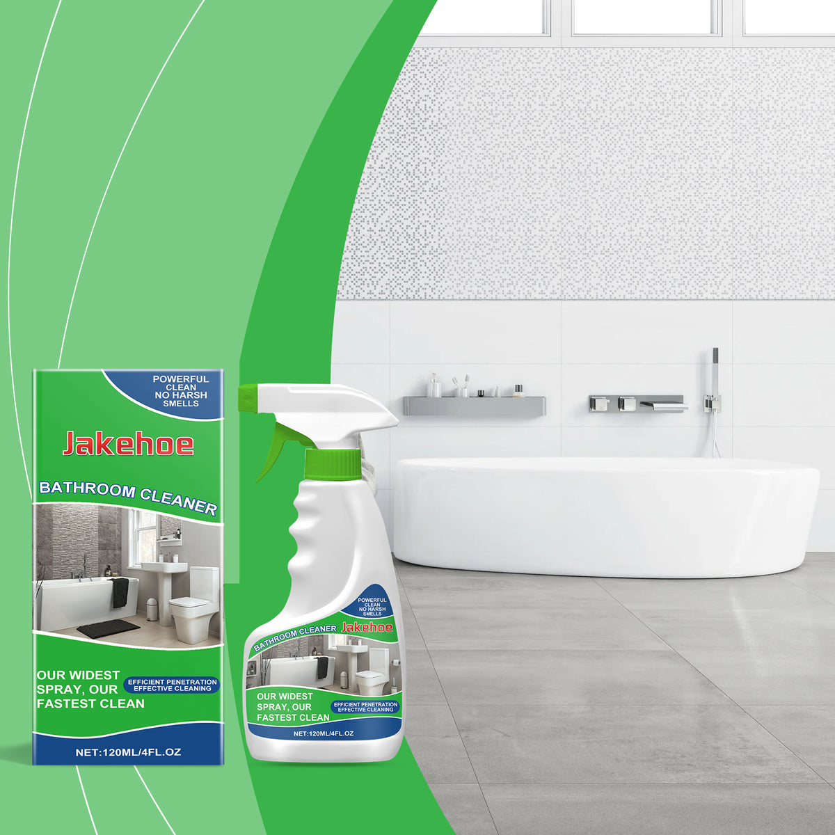 Bathroom Cleaner Spray for Fast Grime & Scale Removal