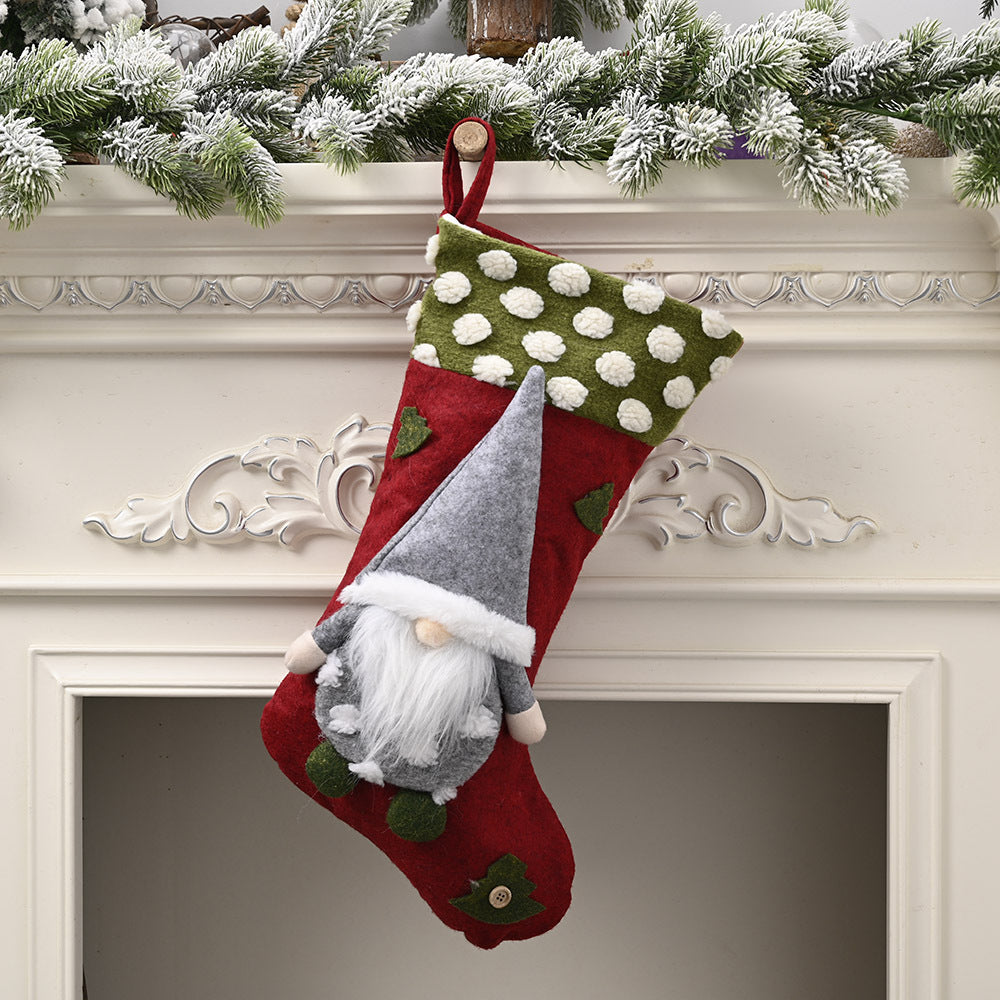 Christmas Stockings for a Whimsical Santa Mantel Display