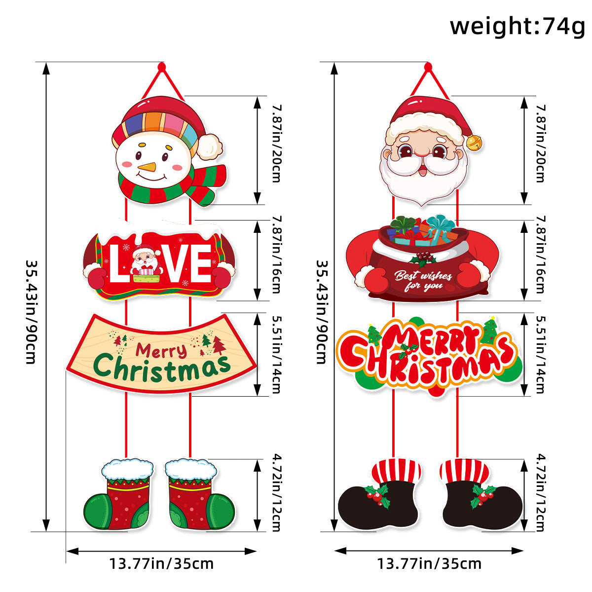 Christmas Door Hanging Decoration For Festive Entryways