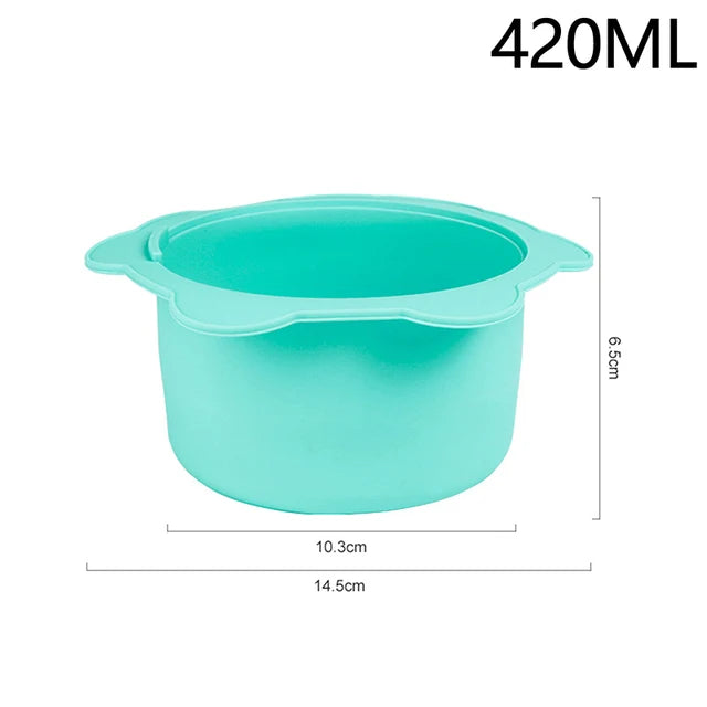 Silicone Wax Warmer Set — 5 Colorful Bowls for Easy, Pro