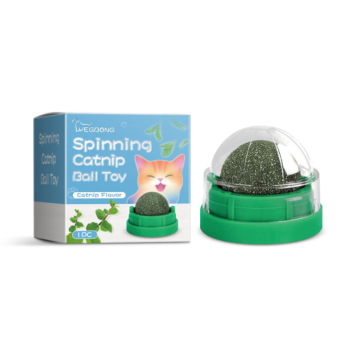 Rotating Cat Ball Toy for Fresh Breath and Active Play