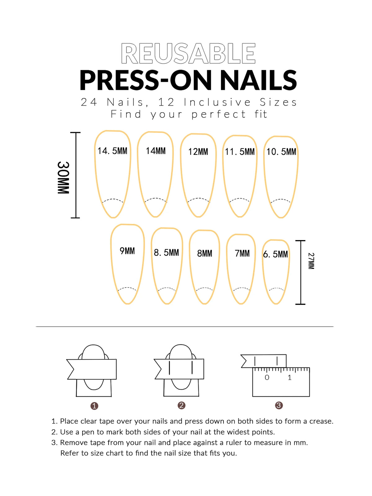 24-Piece Stiletto Press-On Nails — Salon-Perfect Look