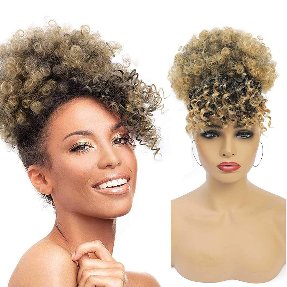 Curly Afro Bangs for Instant Volume and Bold Style