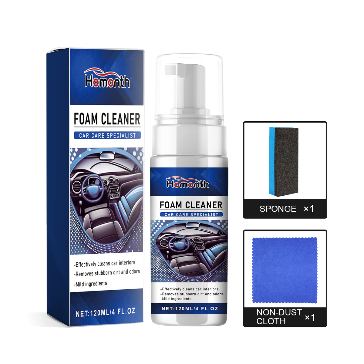 Car Interior Foam Cleaner for Cleaner, Fresher Surfaces