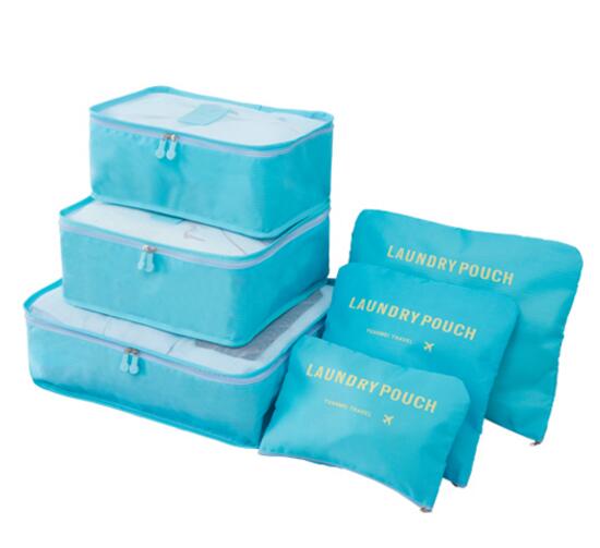 Waterproof Packing Cubes Set with Double Zipper for Travel