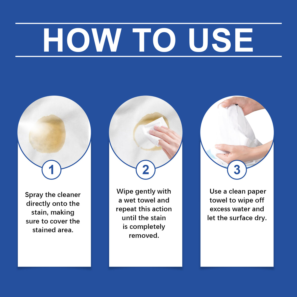Clothing Stain Remover Foam for Stubborn Oil Stains