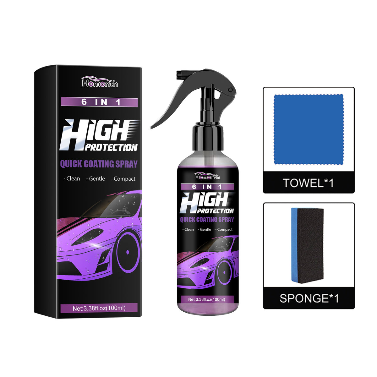 Car Coating Spray for Quick Paint Protection & Shine