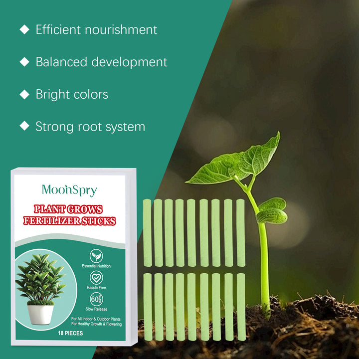 Plant Fertilizer Sticks for 60-Day Indoor Plant Growth