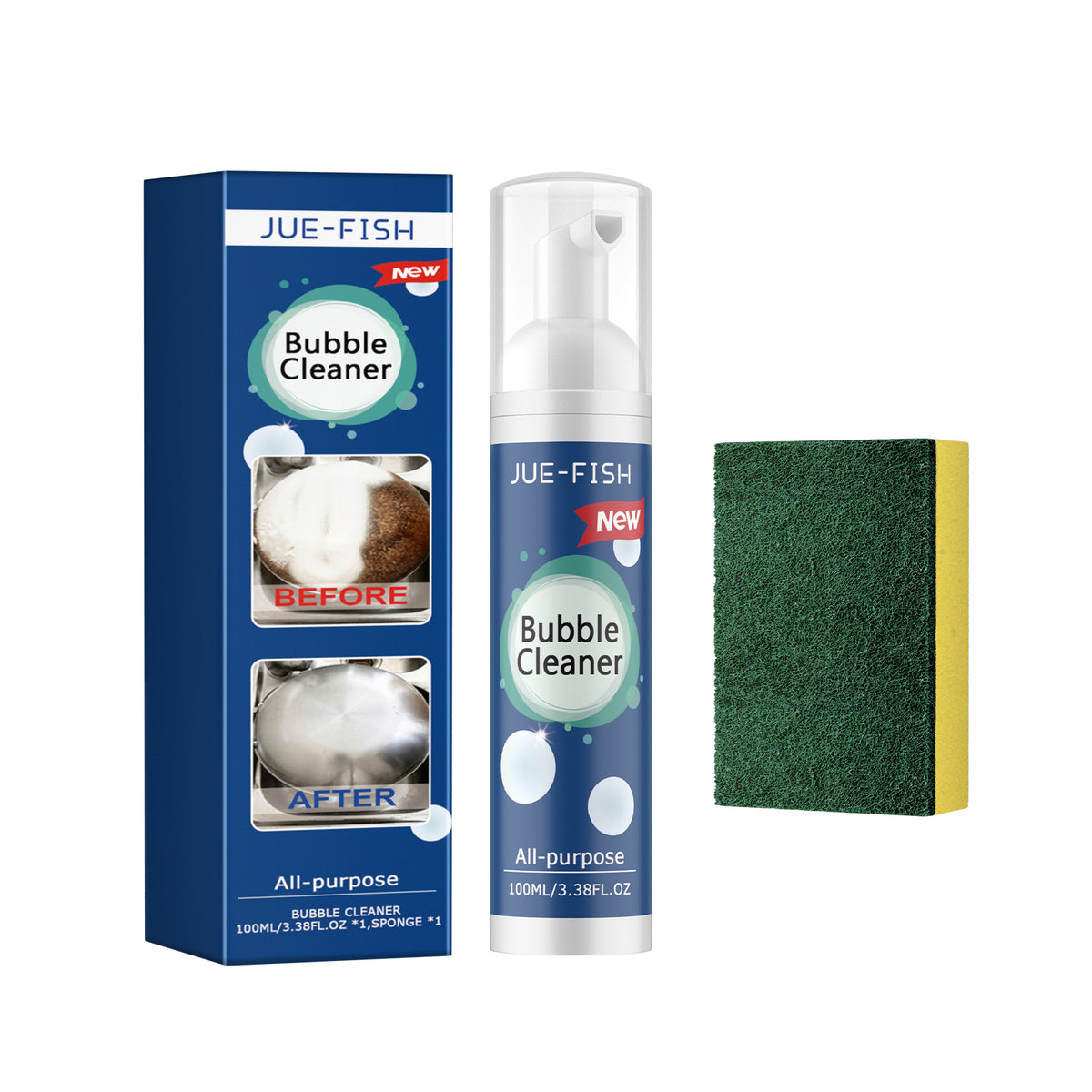 Kitchen Foam Cleaner for Stubborn Grease, Scale & Grime