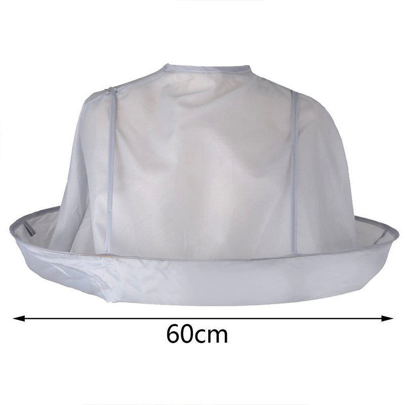Hair Cutting Cape With Catch Basin for Cleaner Trims