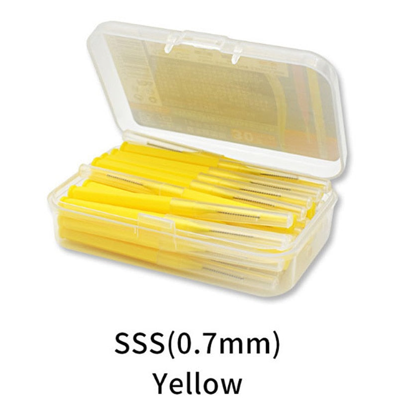 30Pcs/set I Shaped Interdental Brush Denta Floss Interdental