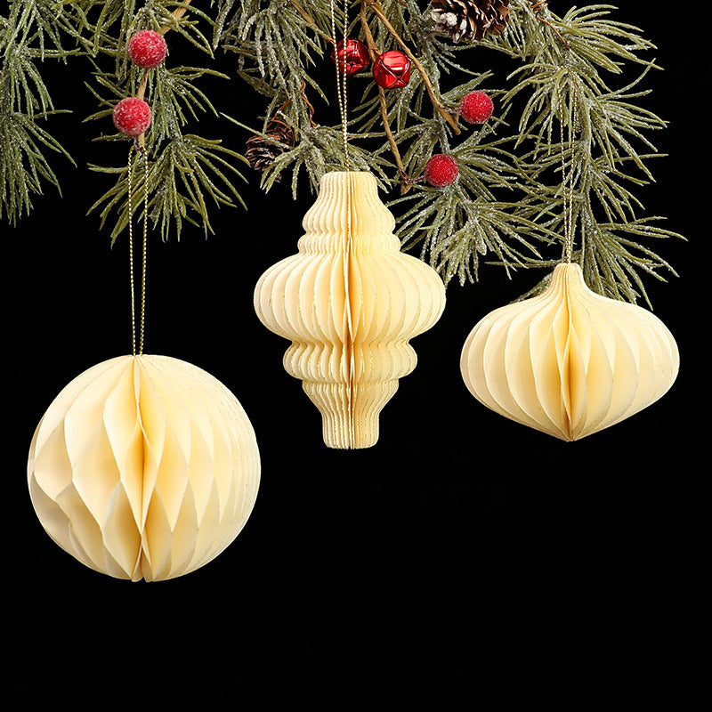 Honeycomb Christmas Ornaments For Dimensional Charm