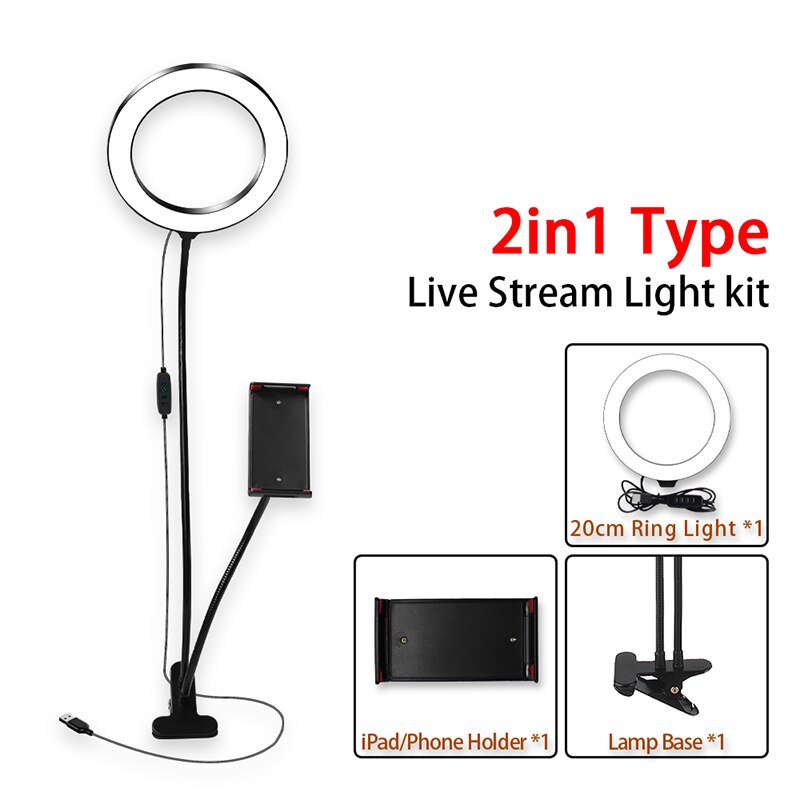 LED Ring Light Kit for Makeup Tutorials & Live Streams